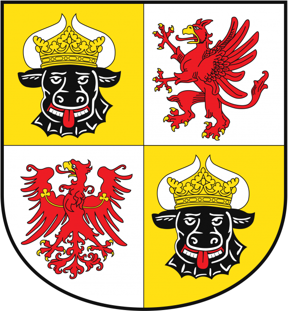 Das Wappen von Mecklenburg-Vorpommern